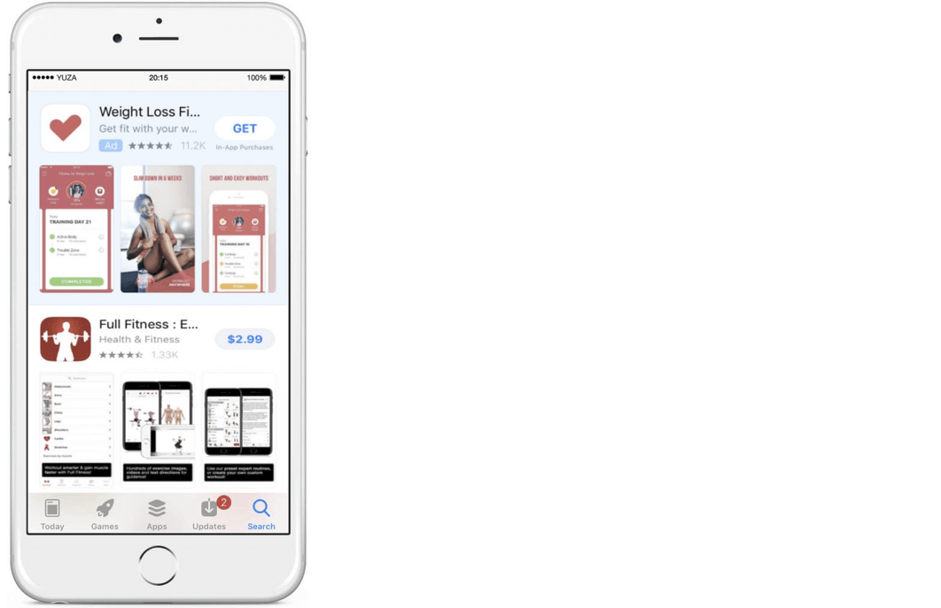 RedRockApps Apple Ads campaign