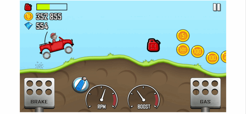 Hill Climb Racing mobile game