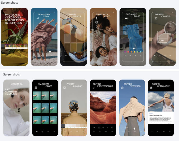 Localized screenshots in App Store for iOS apps